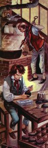 Charles Dickens as a Boy in the Blacking Factory by Peter Jackson